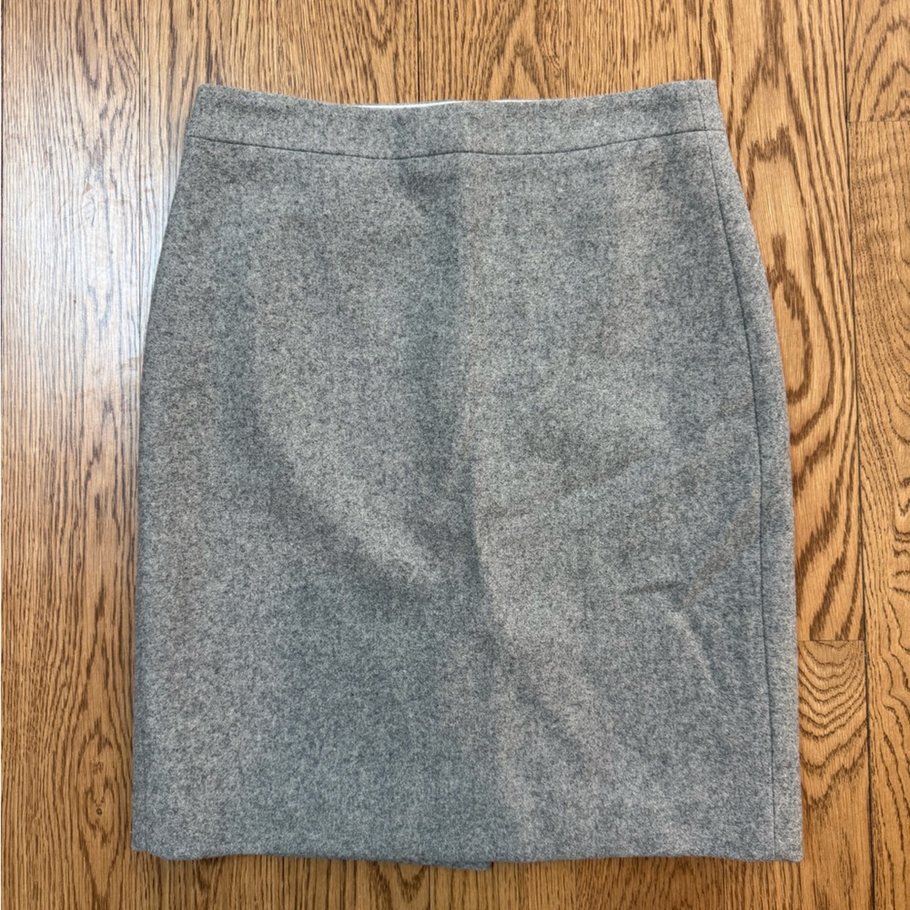 J. Crew Classic Gray Pencil Skirt